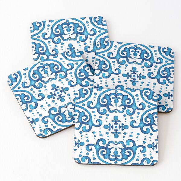 Item preview, Byzantine pattern, Blue on white background designed and sold by Alex  Blud.