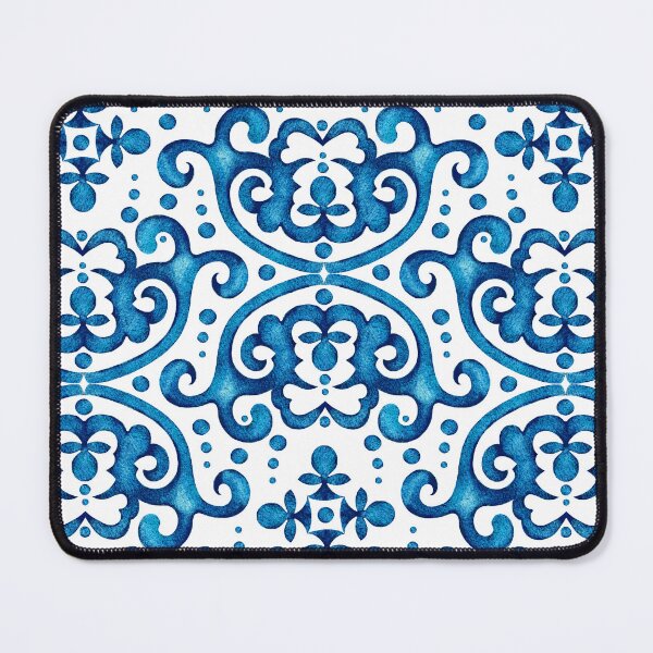 Item preview, Byzantine pattern, Blue on white background designed and sold by Alex Blud.