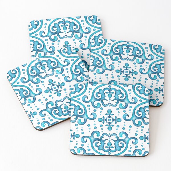 Item preview, Byzantine pattern, Light Blue on White Background designed and sold by Alex  Blud.
