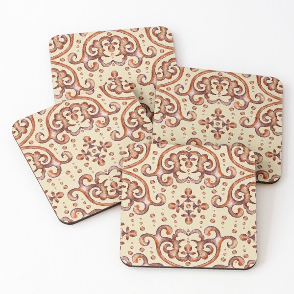 Item preview, Byzantine pattern, Brown on yellow background designed and sold by Alex  Blud.