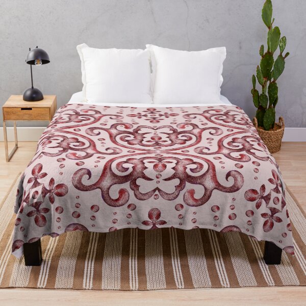 Item preview, Byzantine pattern, Red-Brown on a pink background designed and sold by Alex Blud.