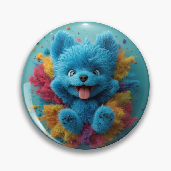 Item preview, Blue puppy surrounded by colors designed and sold by Osintown.
