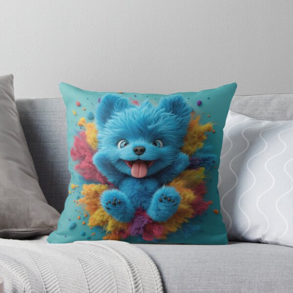 Item preview, Blue puppy surrounded by colors designed and sold by Osintown.