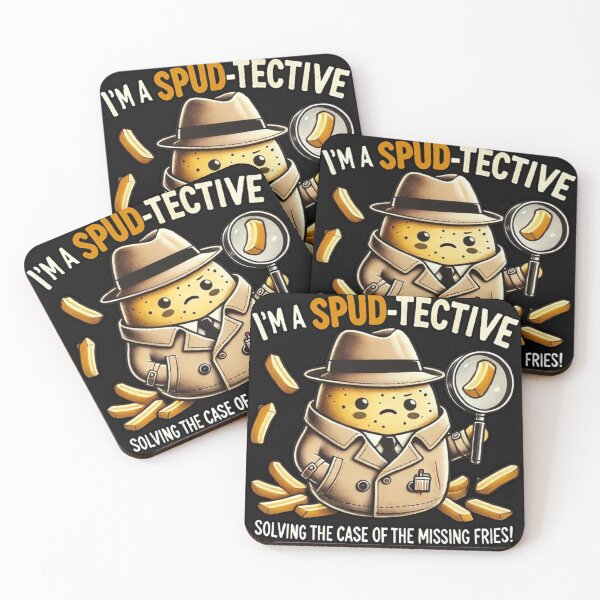 Item preview, "Spud-tective Potato Solving the Case of the Missing Fries" designed and sold by Pyroluxe.