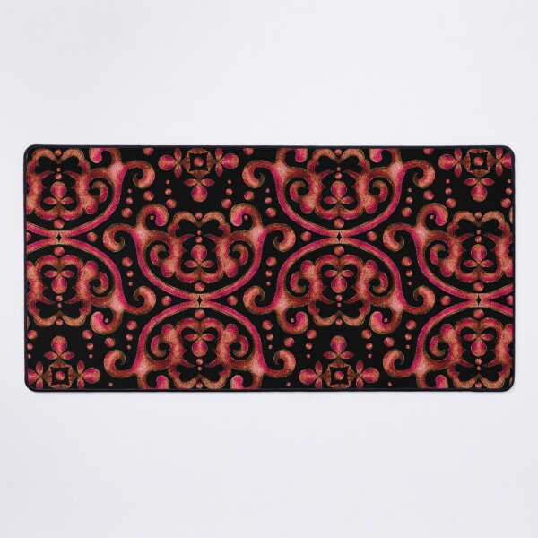 Item preview, Byzantine pattern, Red-brown on black background designed and sold by Alex Blud.