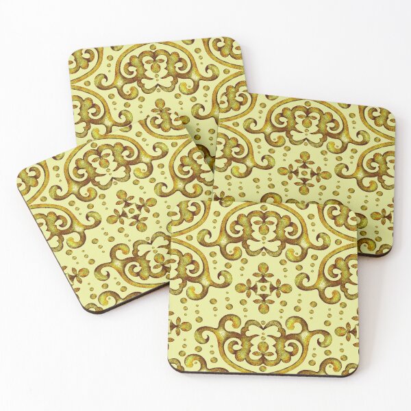 Item preview, Byzantine pattern, Brown-green on yellow background designed and sold by Alex  Blud.
