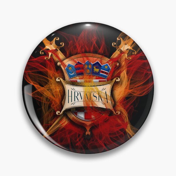 Item preview, Flaming Coat Of Arms Of Croatia designed and sold by MC Art Studio.
