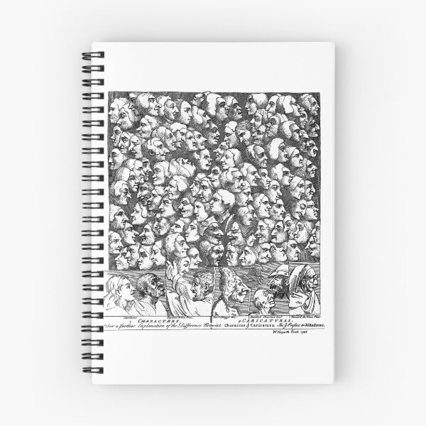 Item preview, Characters and Caricaturas by William Hogarth (1743) designed and sold by BERGULATOR.
