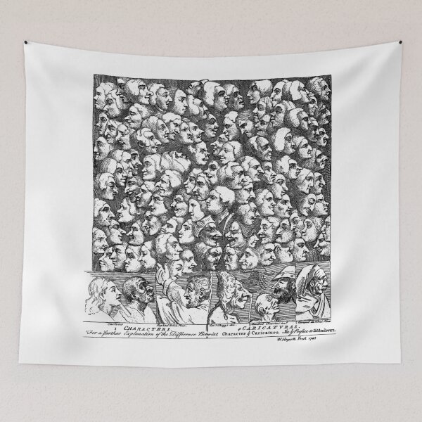 Item preview, Characters and Caricaturas by William Hogarth (1743) designed and sold by BERGULATOR.