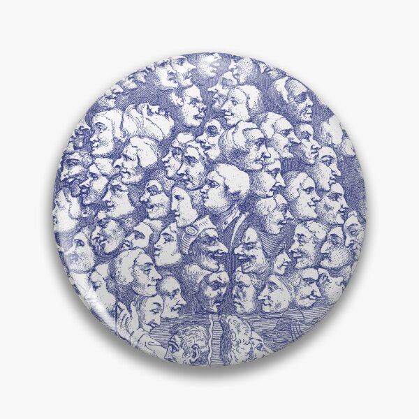 Item preview, Characters and Caricaturas by William Hogarth (1743) blue designed and sold by BERGULATOR.