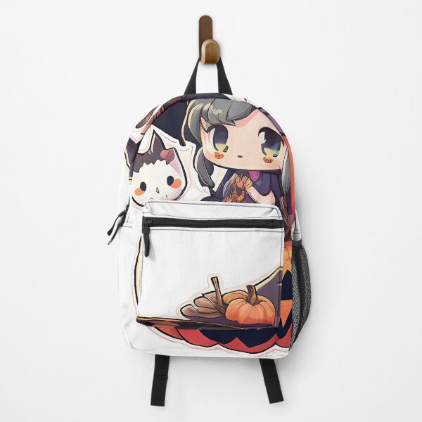 Item preview, "Chibi Witch with Pumpkin and Cat: Halloween Delight" designed and sold by riccardoscrocca.