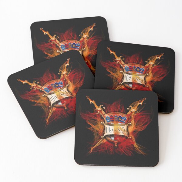 Item preview, Flaming Coat Of Arms Of Croatia designed and sold by MC Art Studio.