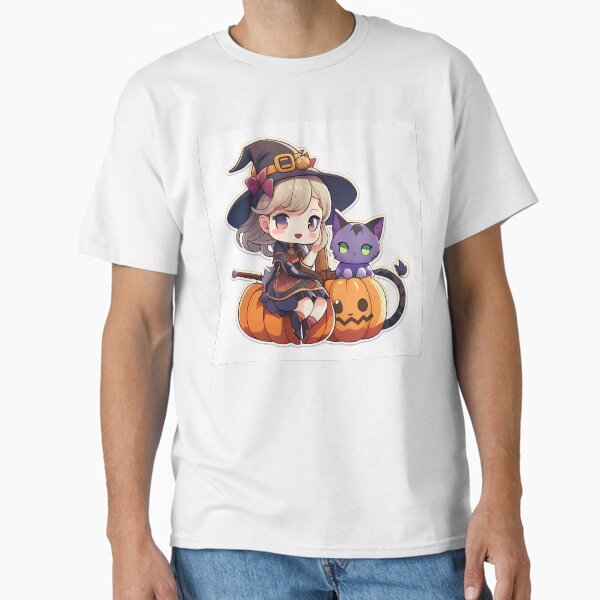 Item preview, Chibi Witch and Purple Cat: Halloween Adventures designed and sold by riccardoscrocca.