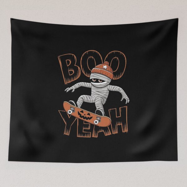 Item preview, BOO YEAH: Halloween Mummy Skateboarding Halloween Design designed and sold by Rio77 Styles.
