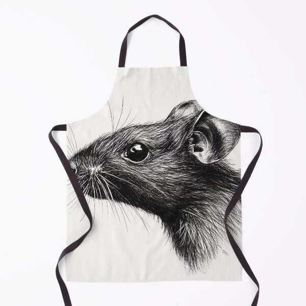 Item preview, Black and White Rat Pencil Drawing designed and sold by Pencil-Art.