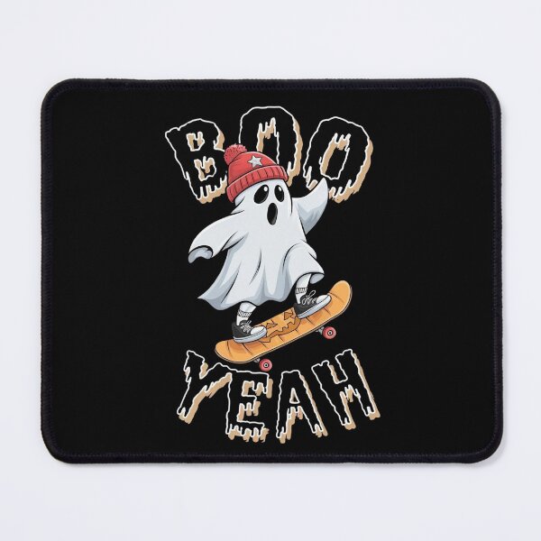 Item preview, BOO YEAH! Halloween Ghost Skateboarding Halloween Design designed and sold by Rio77 Styles.