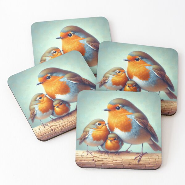 Item preview, Robin Bird with Family designed and sold by Azrora.