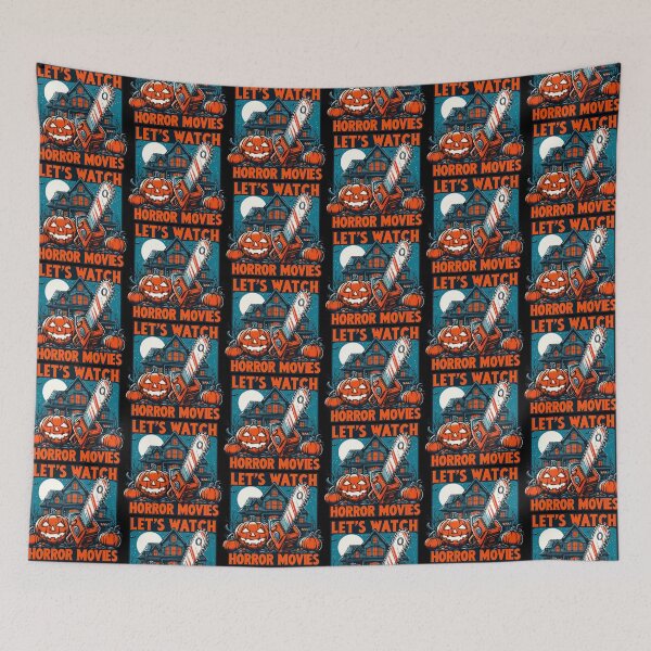 Item preview, Lets Watch Horror Movies Spooky Season designed and sold by TomFrontierArt.