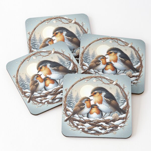 Item preview, Robin Bird with Family designed and sold by Azrora.