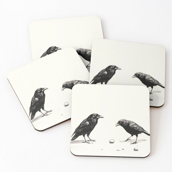 Item preview, Black and white Raven pencil drawing designed and sold by Pencil-Art.