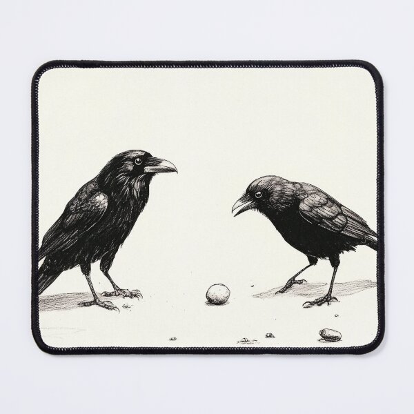 Item preview, Black and white Raven pencil drawing designed and sold by Pencil-Art.