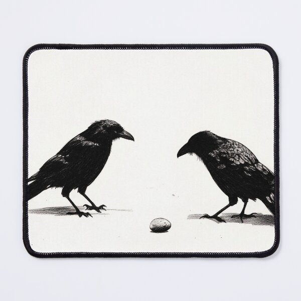 Item preview, Black and white Raven pencil drawing designed and sold by Pencil-Art.