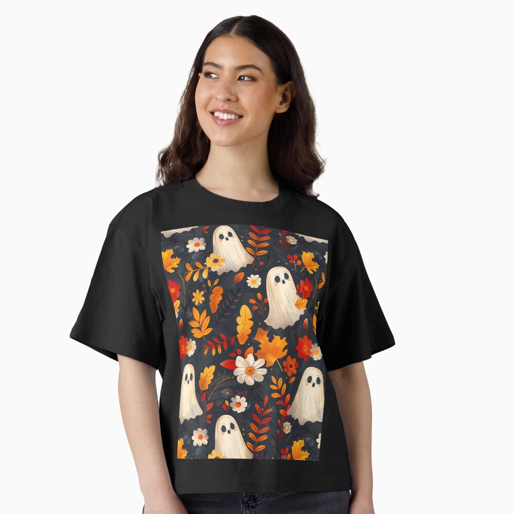 Spooky Ghosts - Fall Leaves Edition Boxy T-Shirt