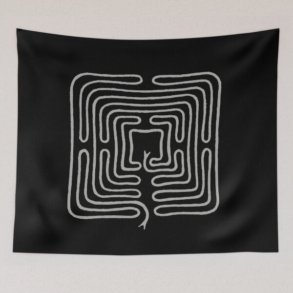 Item preview, Snake Maze Labyrinth. Mizmaze, St. Catherine's Hill, Winchester. Mazes and Labyrinths (1922) grey designed and sold by BERGULATOR.