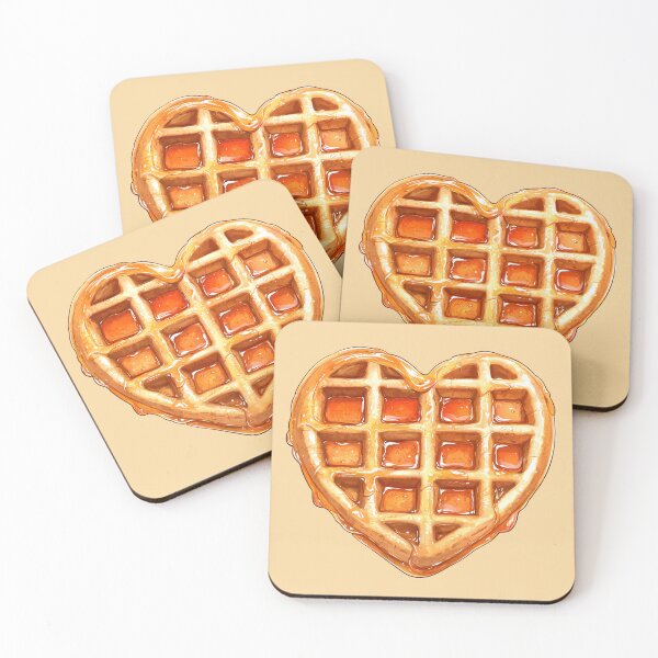 Item preview, Heart Shaped Waffle designed and sold by LarkspurAndTea.