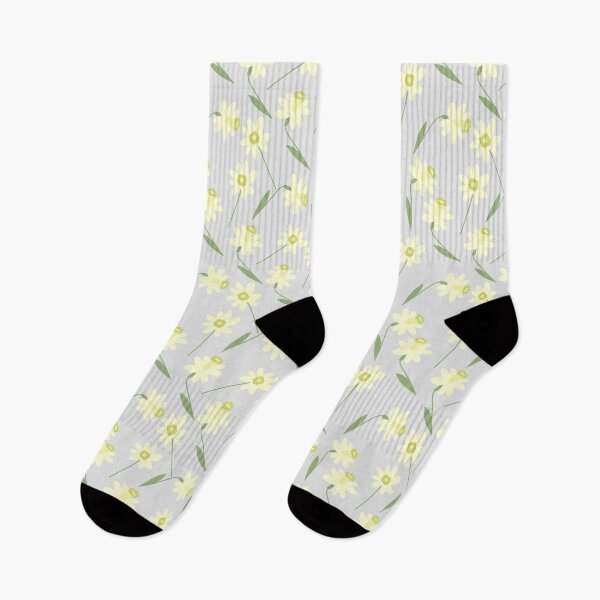 Item preview, Daffodil Flowers on pale blue designed and sold by dottiedigitals.