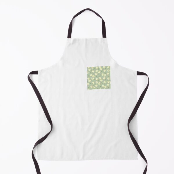 Item preview, Daffodil Flowers on sage green designed and sold by dottiedigitals.