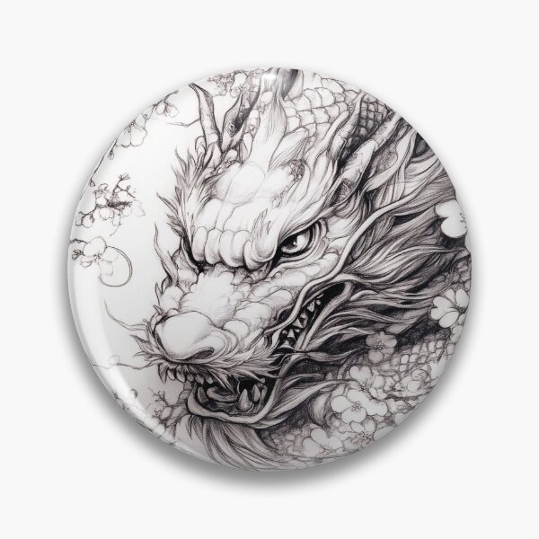 Item preview, Black and white Chinese Dragon designed and sold by Pencil-Art.