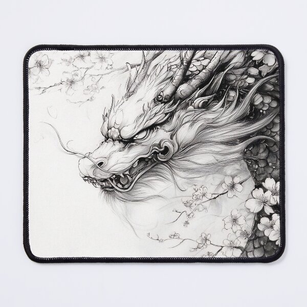 Item preview, Black and white Chinese Dragon designed and sold by Pencil-Art.