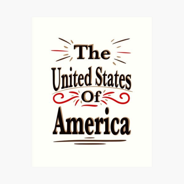 Item preview, "The United States of America" Design designed and sold by Kimber Nova.