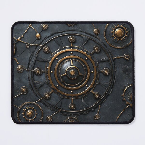 Item preview, Steampunk Cog Shabby Onyx Pattern Grungy designed and sold by GrinGalore.