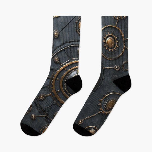 Item preview, Steampunk Cog Shabby Onyx Pattern Grungy  designed and sold by GrinGalore.