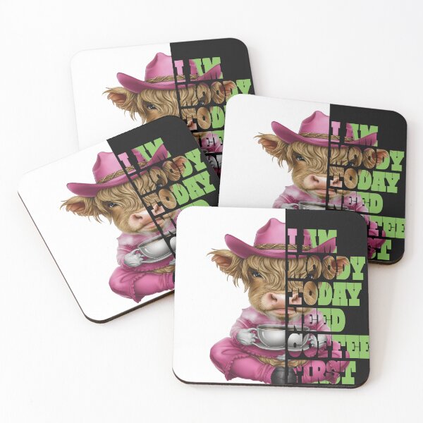 Item preview, Highland cow is moody and needs coffee designed and sold by StrictlyBilliM.