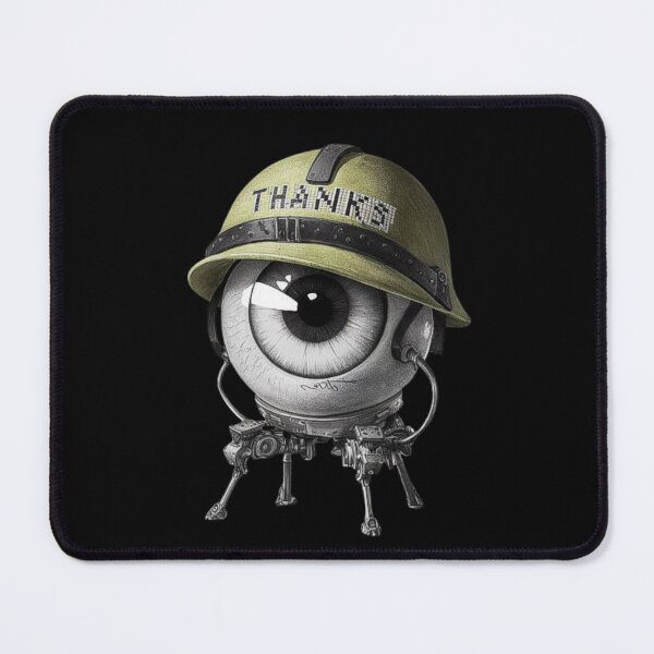 Item preview, Futuristic Robotic Eye with Military Helmet – Unique Sci-Fi Robot Art designed and sold by love3617.