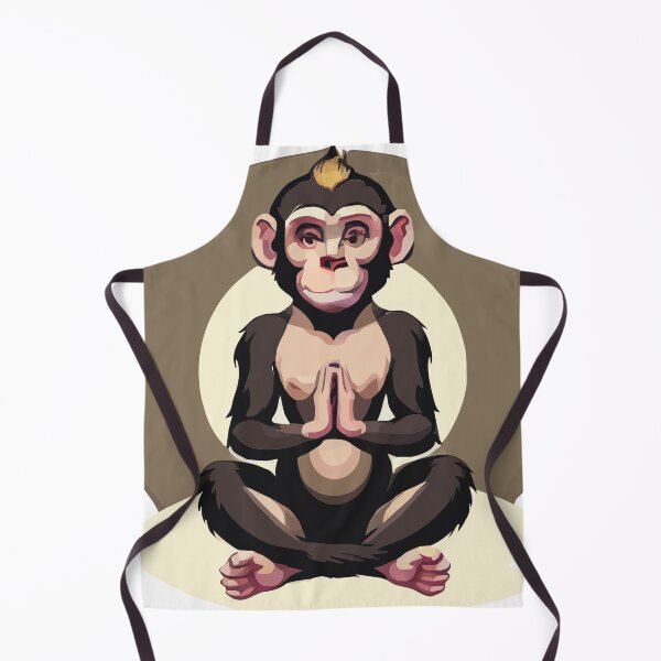 Item preview, meditating monkey designed and sold by Andre Faubert.