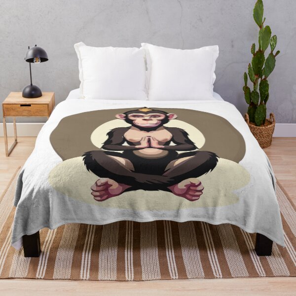 Item preview, meditating monkey designed and sold by Andre Faubert.