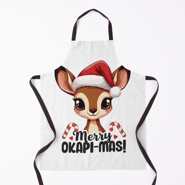 Item preview, Cute Okapi with a christmas hat designed and sold by The Knick Knack Nook.