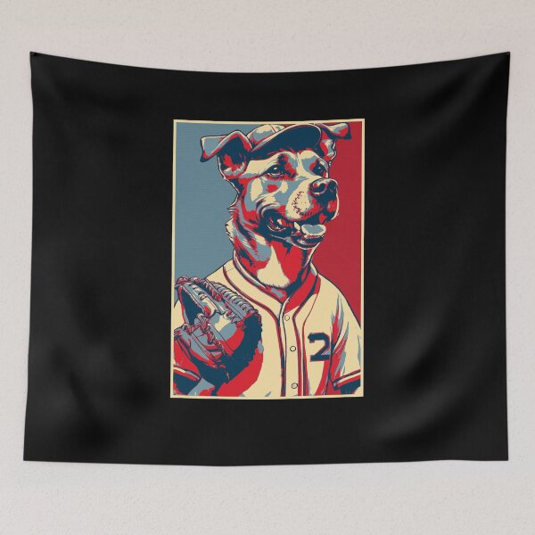 Item preview, Dog Baseball Player HOPE designed and sold by TrueArtsStore.
