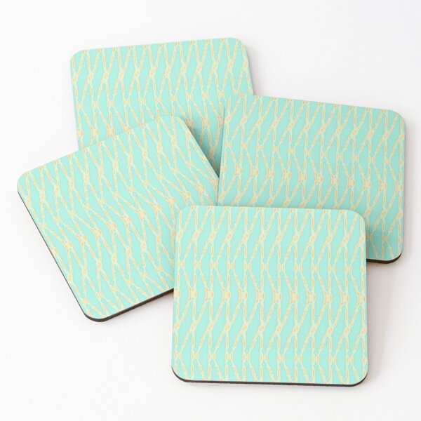 Item preview, Pastel triangles, yellow and turquoise, vertical version designed and sold by Alex  Blud.