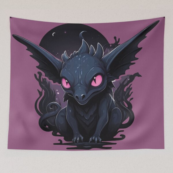 Item preview, Cute Dark Purple Demonic Creature designed and sold by MadnessEnvelope.