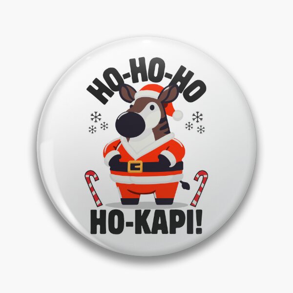 Artikelvorschau, Okapi im Weihnachtsmannkostüm entworfen und verkauft von The  Knick Knack Nook.