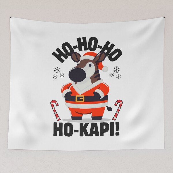 Item preview, Okapi wearing a Santa Claus suit designed and sold by The  Knick Knack Nook.