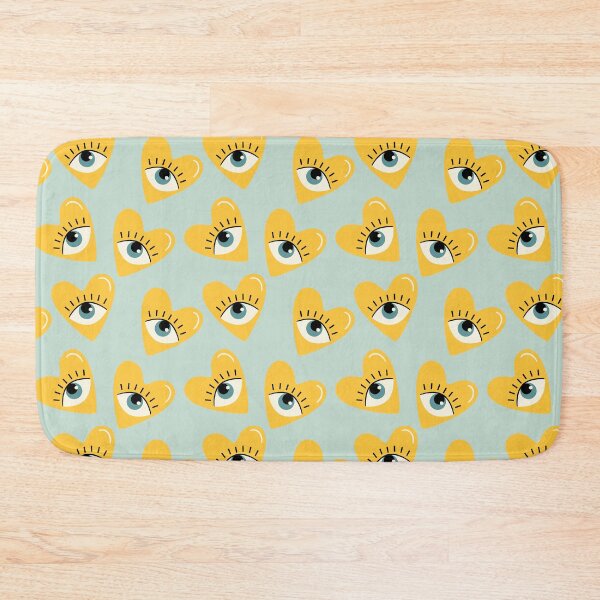 Item preview, Blue and Yellow Love heart Eyes designed and sold by dottiedigitals.