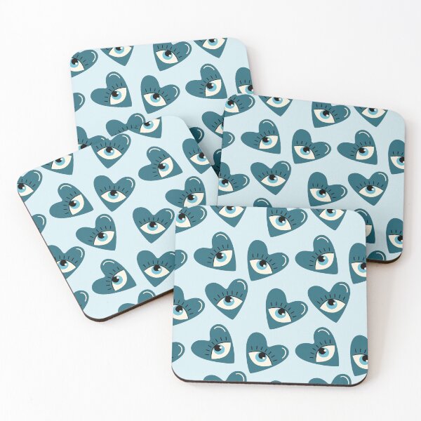 Item preview, Blue Love heart Eyes designed and sold by dottiedigitals.