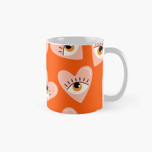 Item preview, Orange Love heart Eyes designed and sold by dottiedigitals.