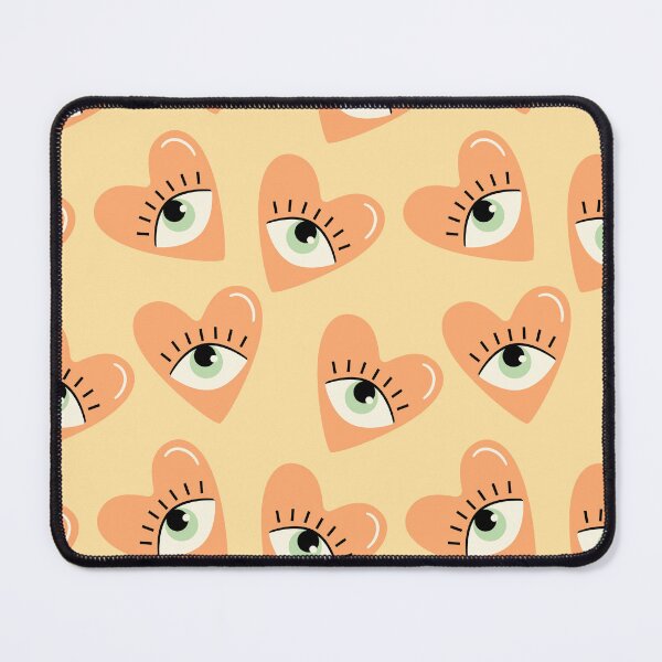 Item preview, Light Orange Love heart Eyes designed and sold by dottiedigitals.